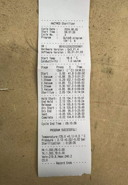 Cycle Record Printer