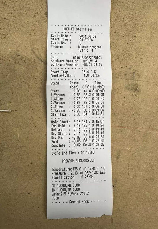 Cycle Record Printer